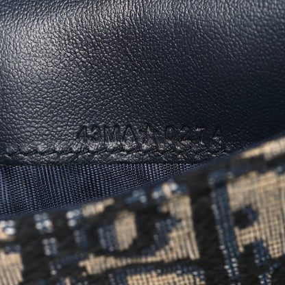 Christian Dior Oblique Saddle Cosmos Zipped Card Holder Blue 8 of 8