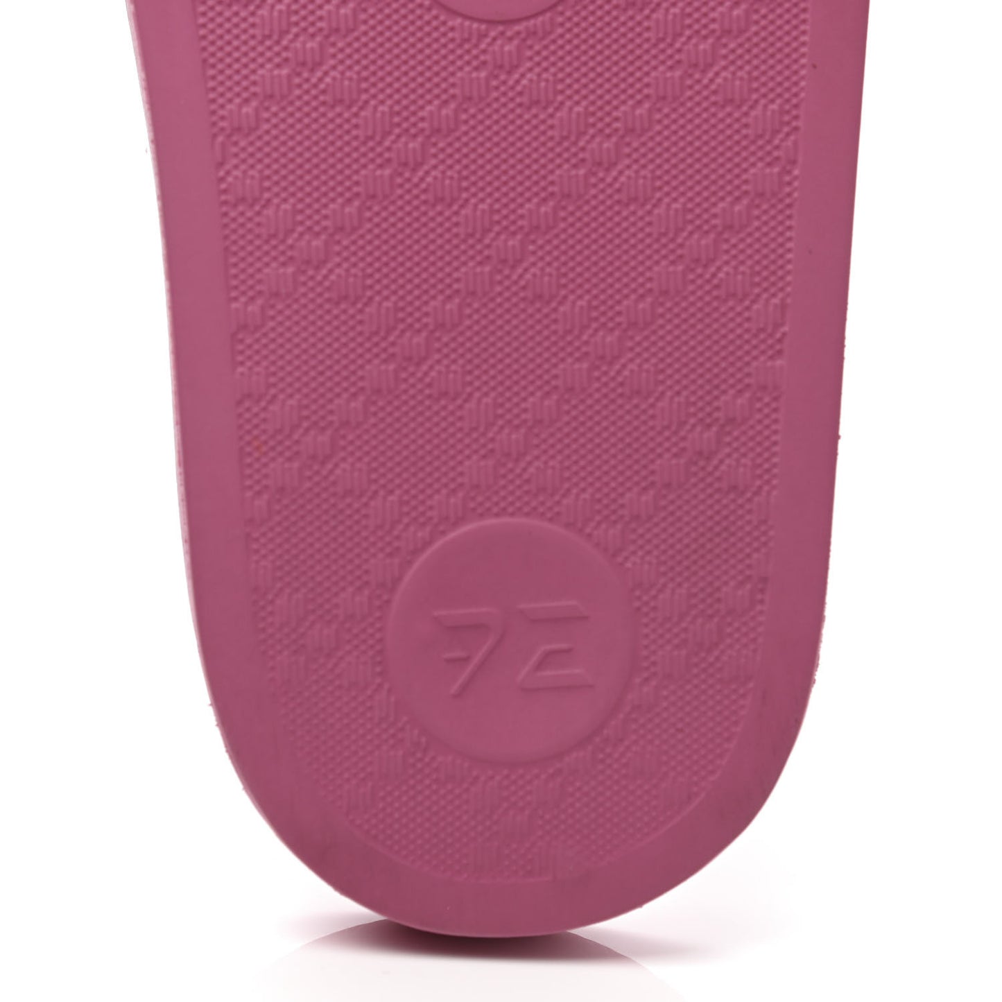 Rubber Womens Logo Slide Sandals 38 Fuchsia