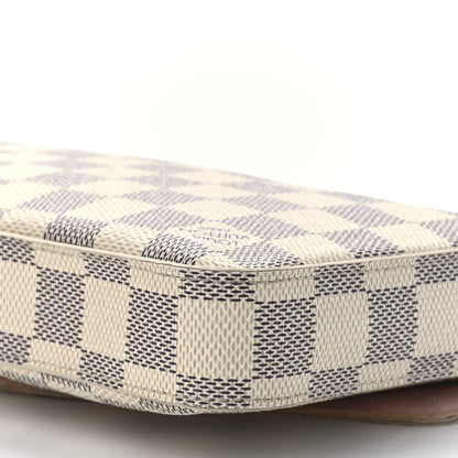 Louis Vuitton Damier Azur Pochette Felicie Chain Wallet Rose Ballerine 16 of 17