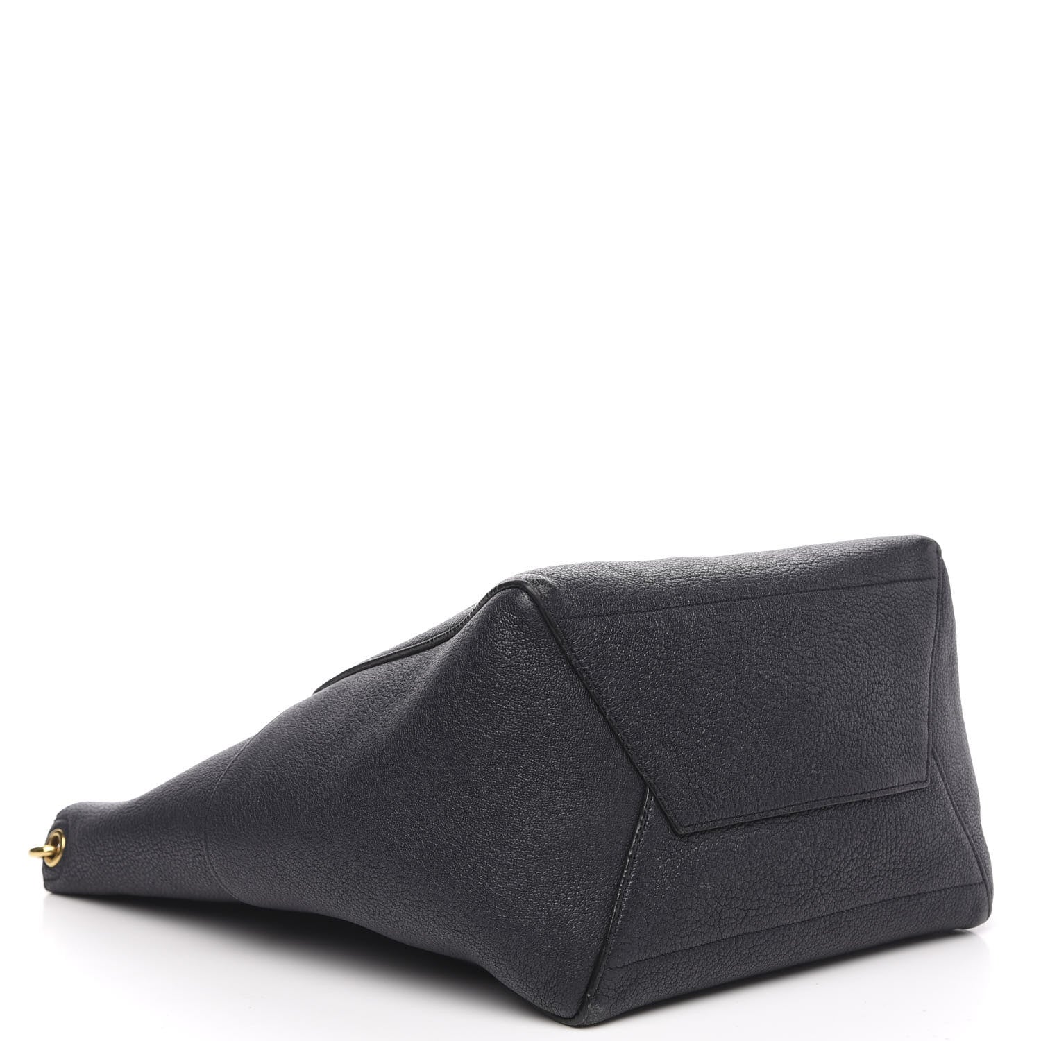 Celine Soft Grained Calfskin Sangle Bucket Bag Navy Blue 4 of 17