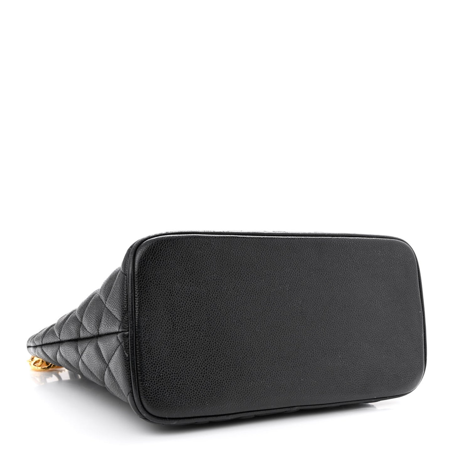 Caviar Quilted Medallion Tote Black