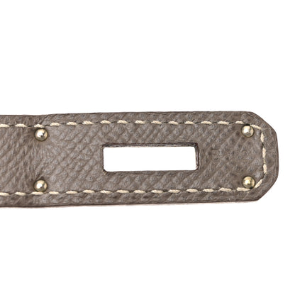 Hermes Epsom Candy Birkin 35 Etain Bleu Thalassa 7 of 16