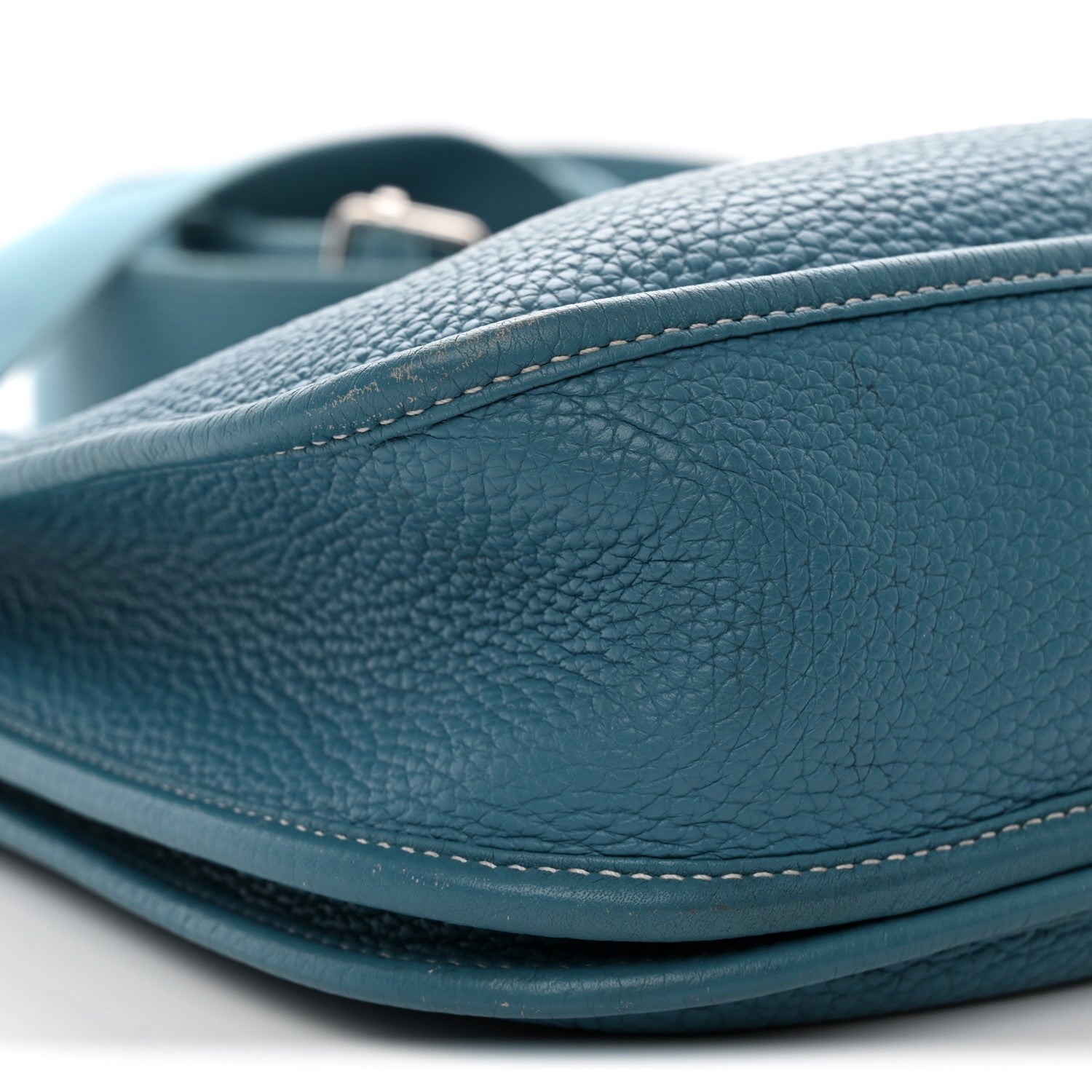 Hermes Taurillon Clemence Evelyne III GM Blue Jean 9 of 14