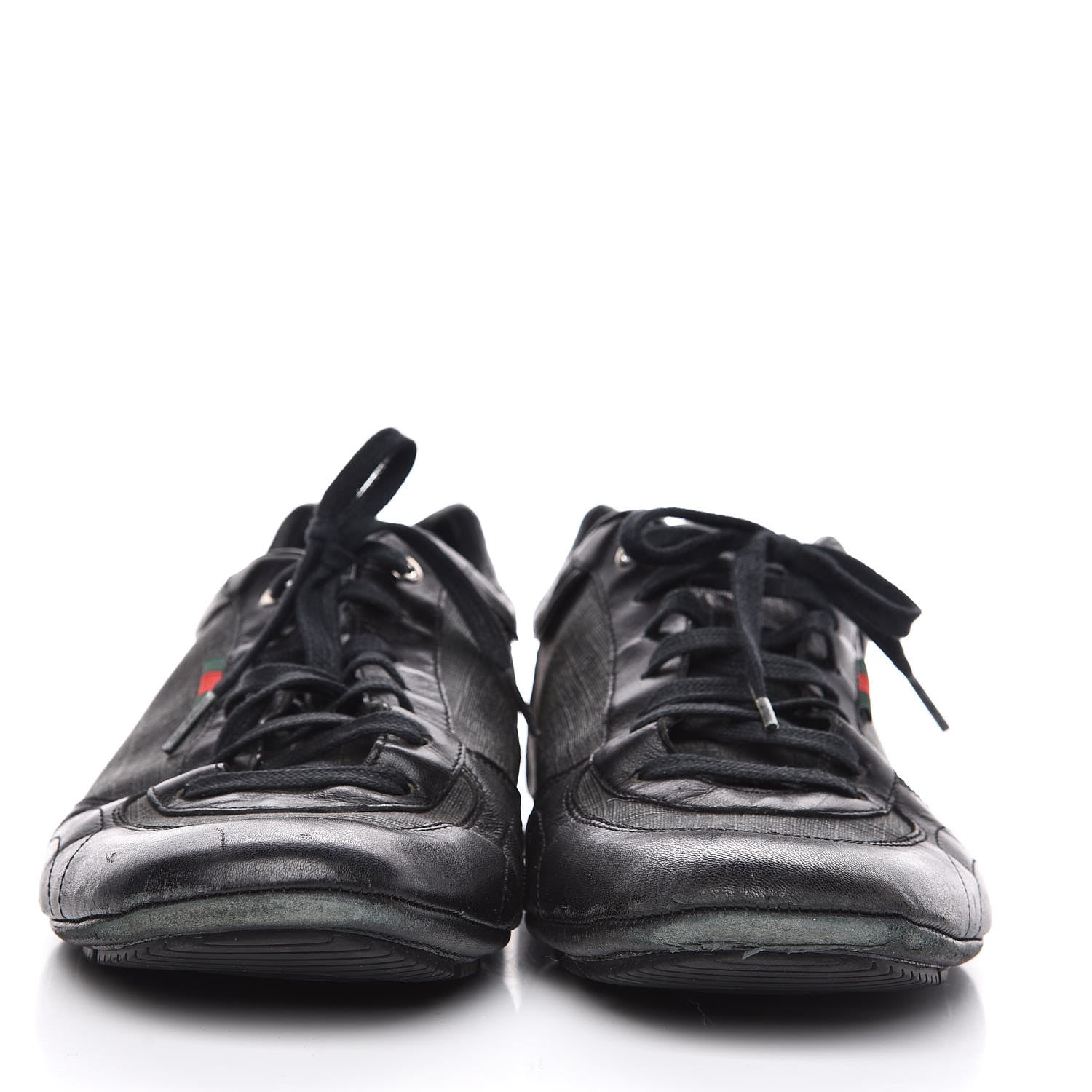 Gucci GG Supreme Monogram Mens Sneakers 10 Black 2 of 11
