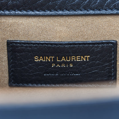 Saint Laurent Calfskin Suede Medium Muse Two Black 6 of 12