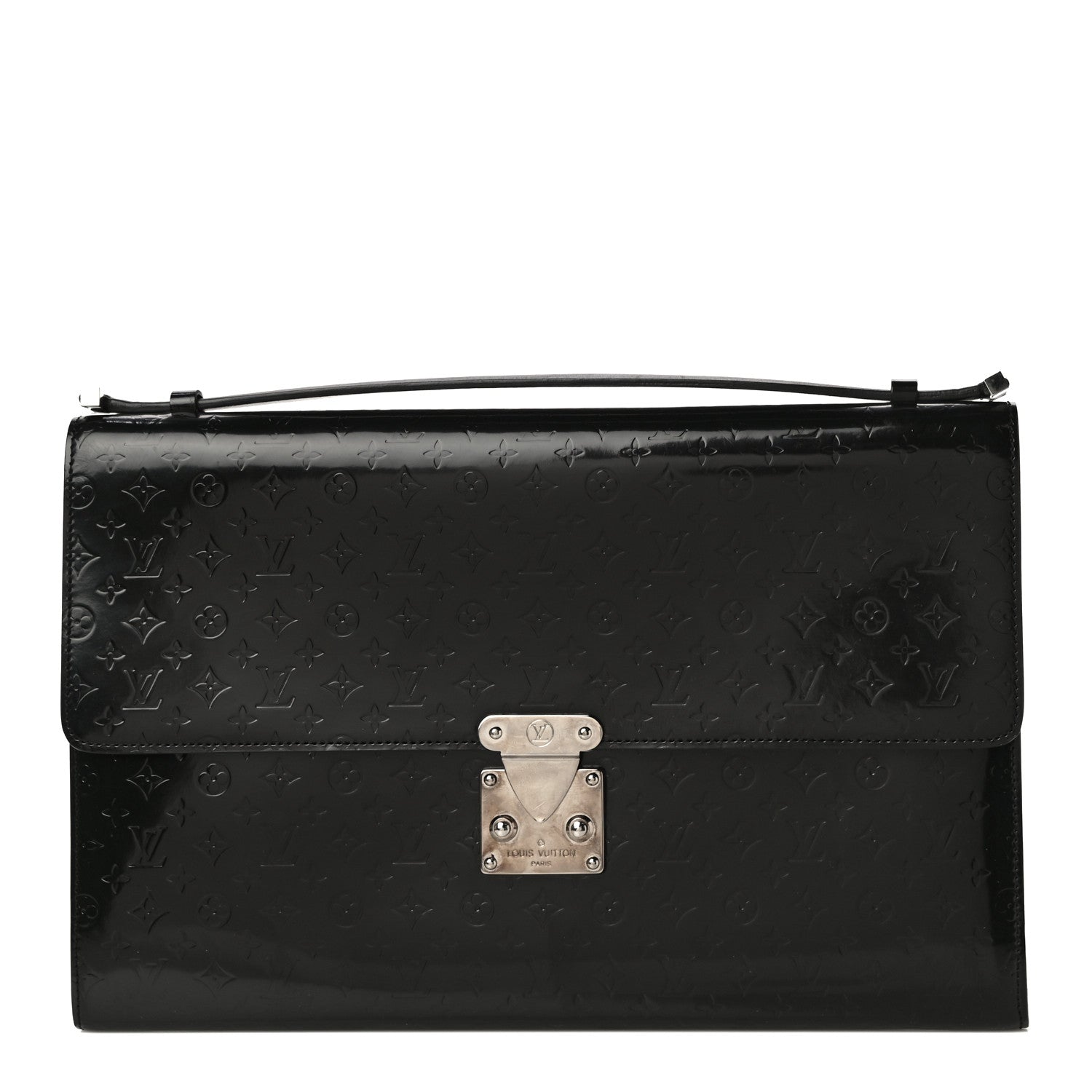 Louis Vuitton Monogram Glace Anouchka Pochette GM Black 1 of 16