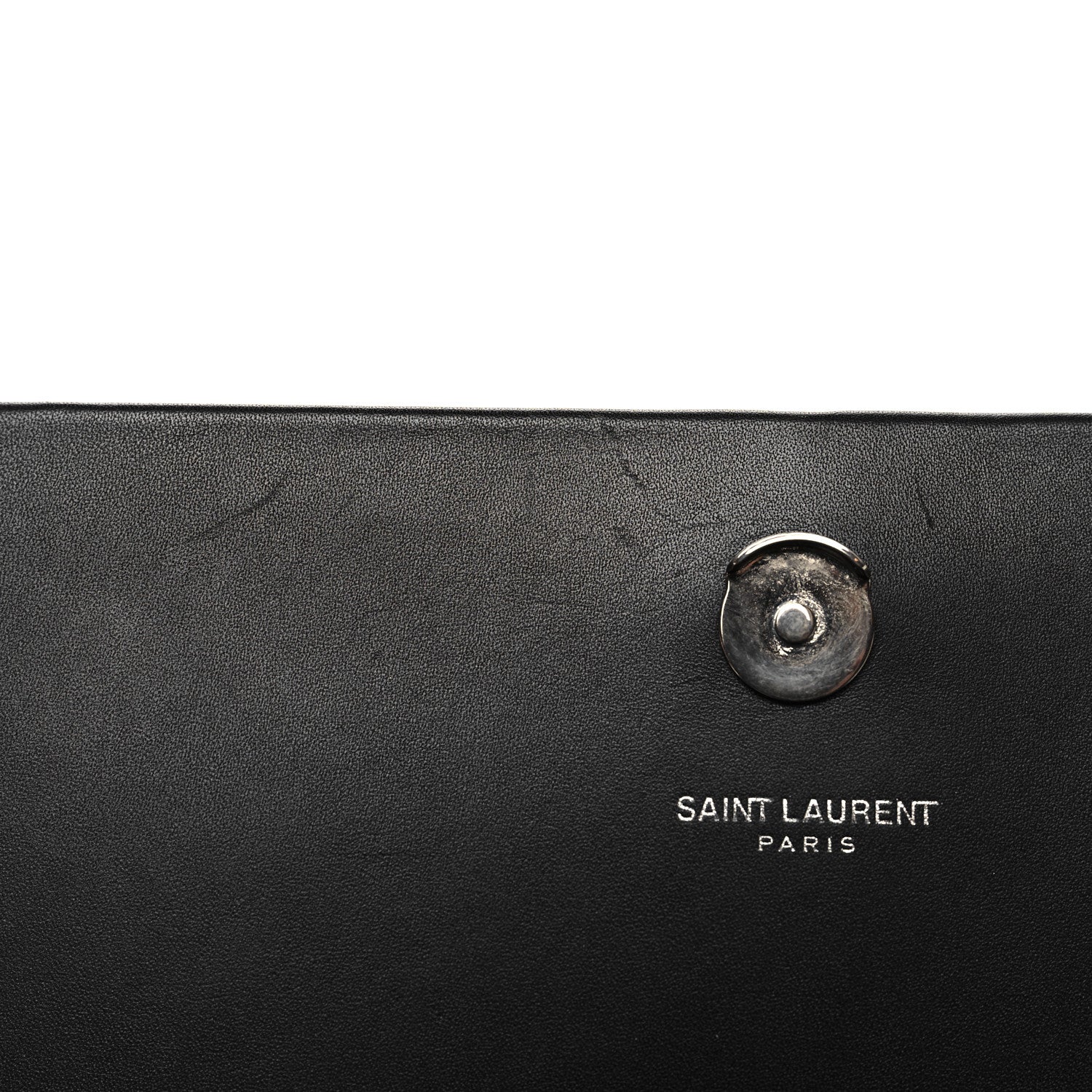Saint Laurent Smooth Calfskin Medium Classic Monogram Kate Tassel Satchel Black 10 of 12