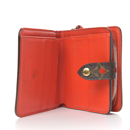 Louis Vuitton Monogram Perforated Compact Zipped Wallet Orange 4 of 8