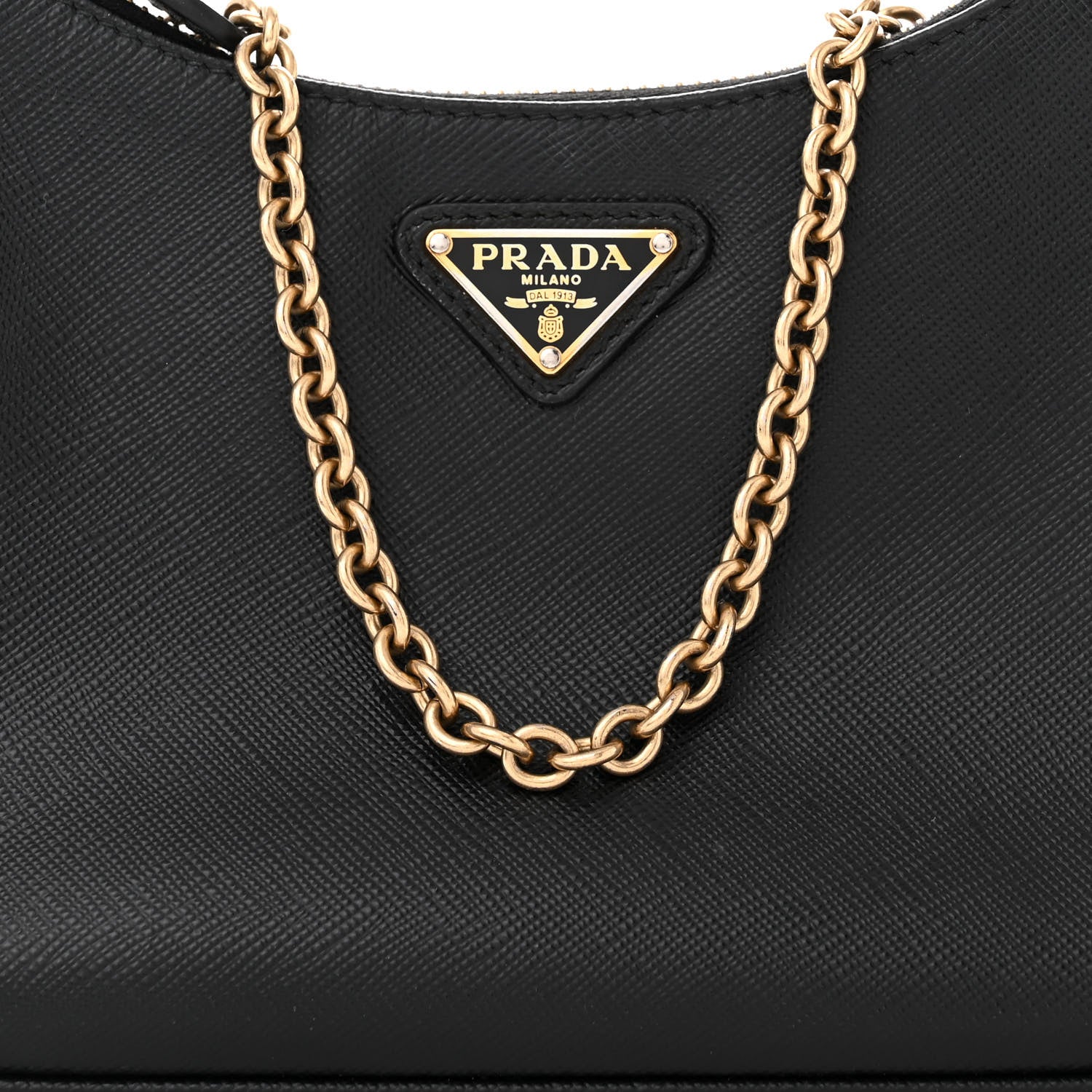Prada Saffiano Lux Re-Edition 2005 Shoulder Bag Black 9 of 12