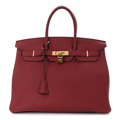 Hermes Togo Birkin 35 Rouge Grenat 1 of 9