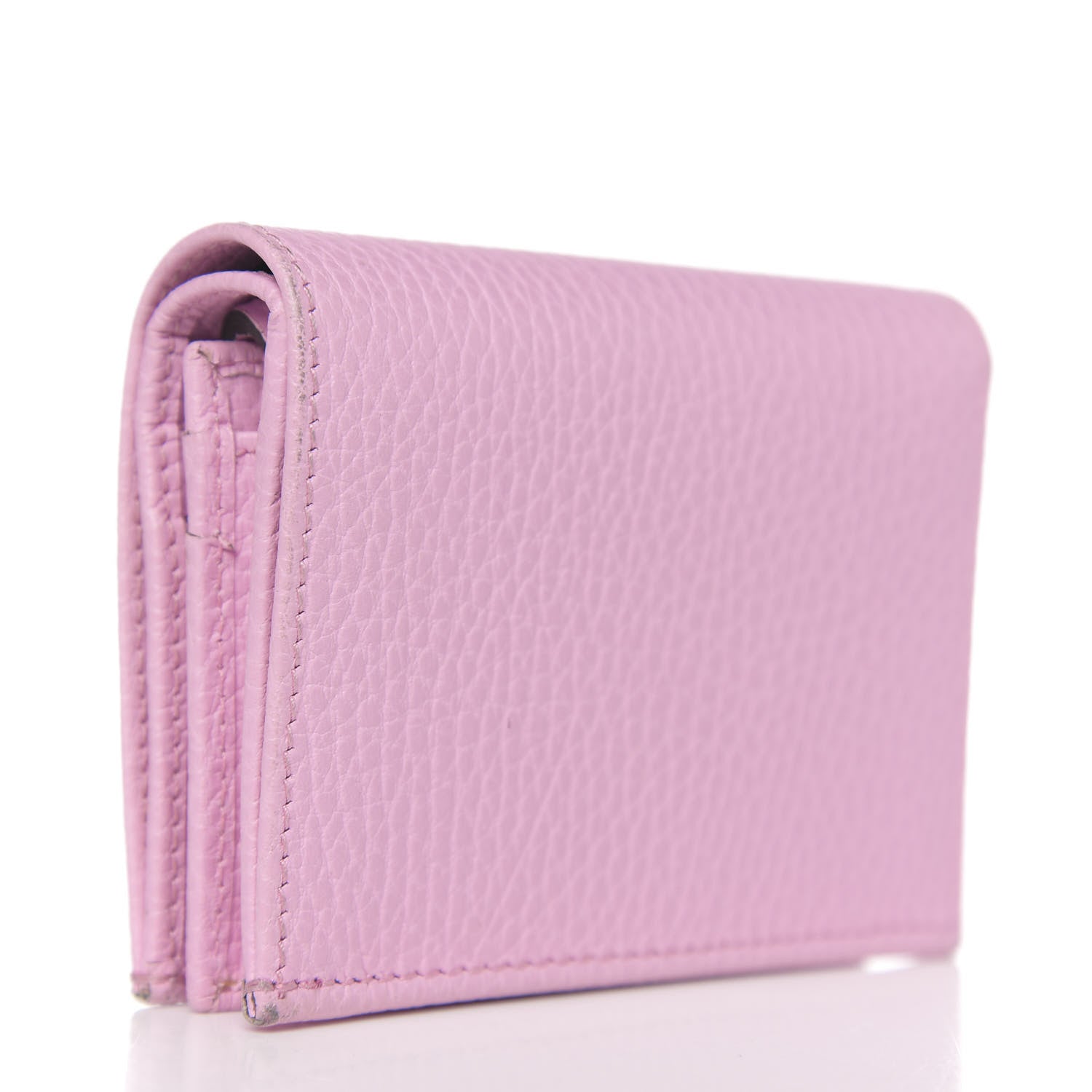 Gucci Dollar Calfskin Bosco Card Case Wallet Malva 2 of 7