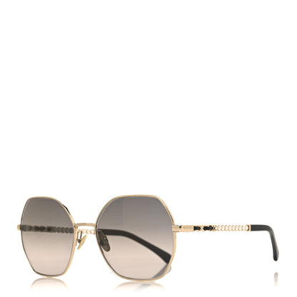 Chanel Pearl Sunglasses 4281-Q-H Black Gold 1 of 7
