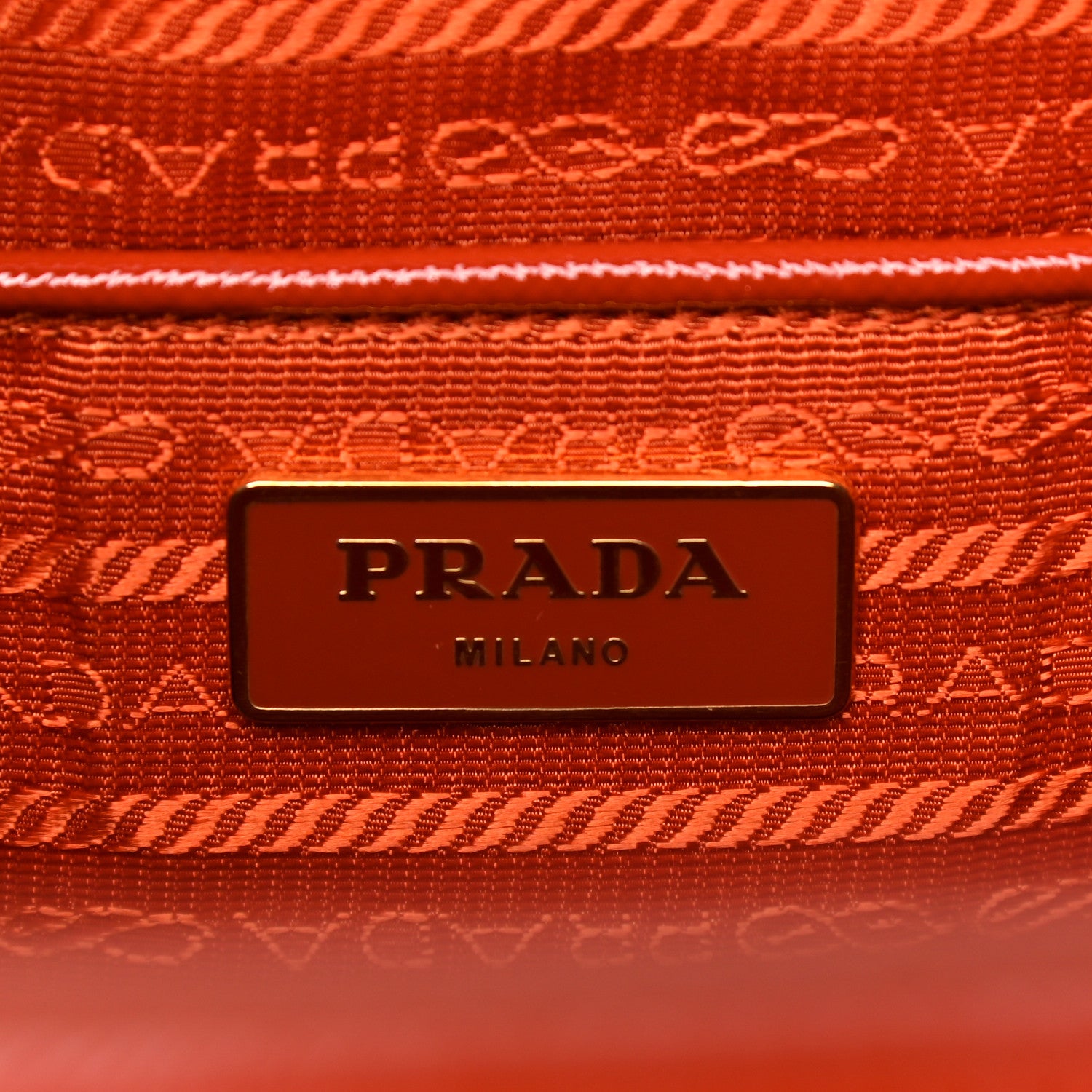 Prada Saffiano Vernice Parabole Tote Arancio 5 of 20