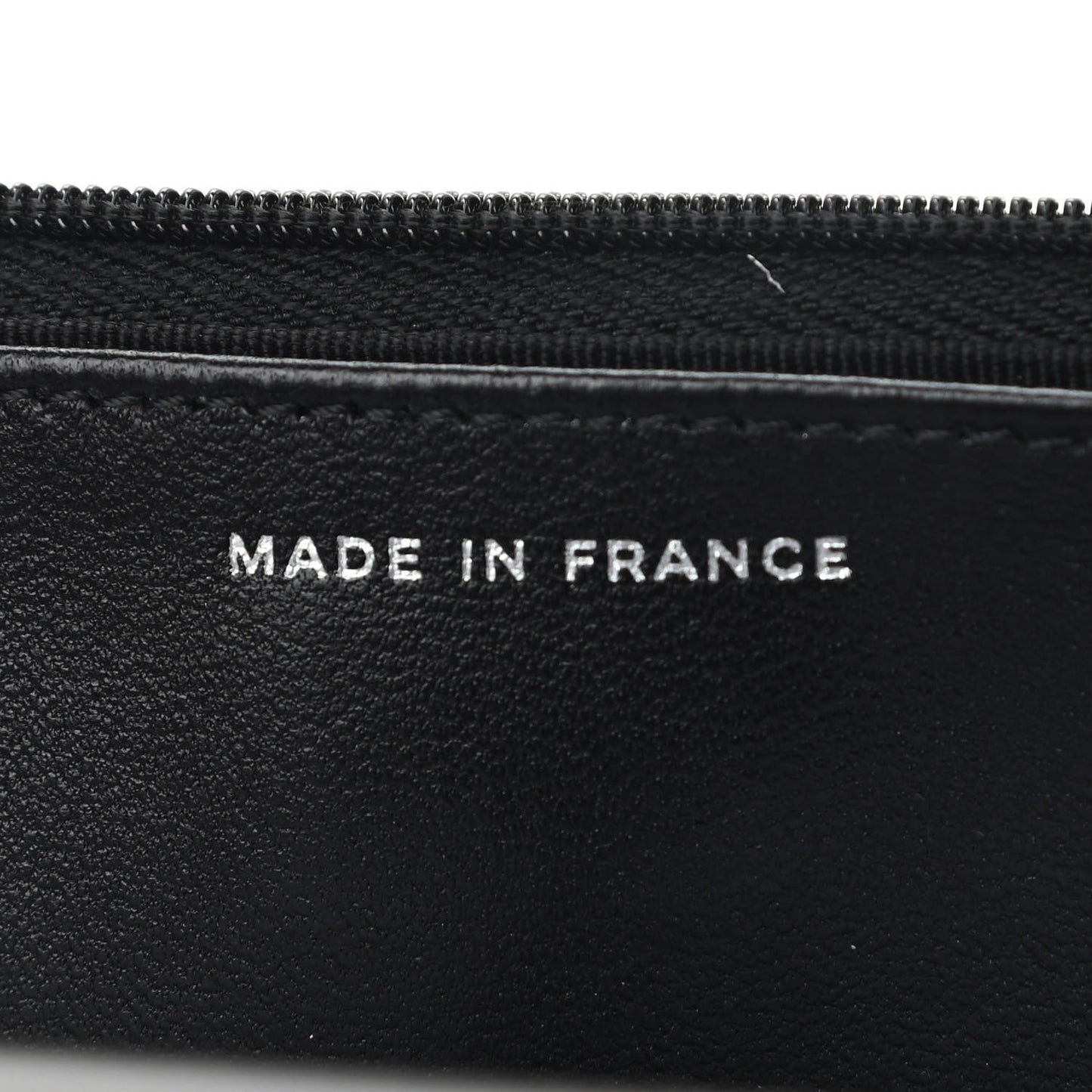 Lambskin Quilted Wallet On Chain WOC So Black