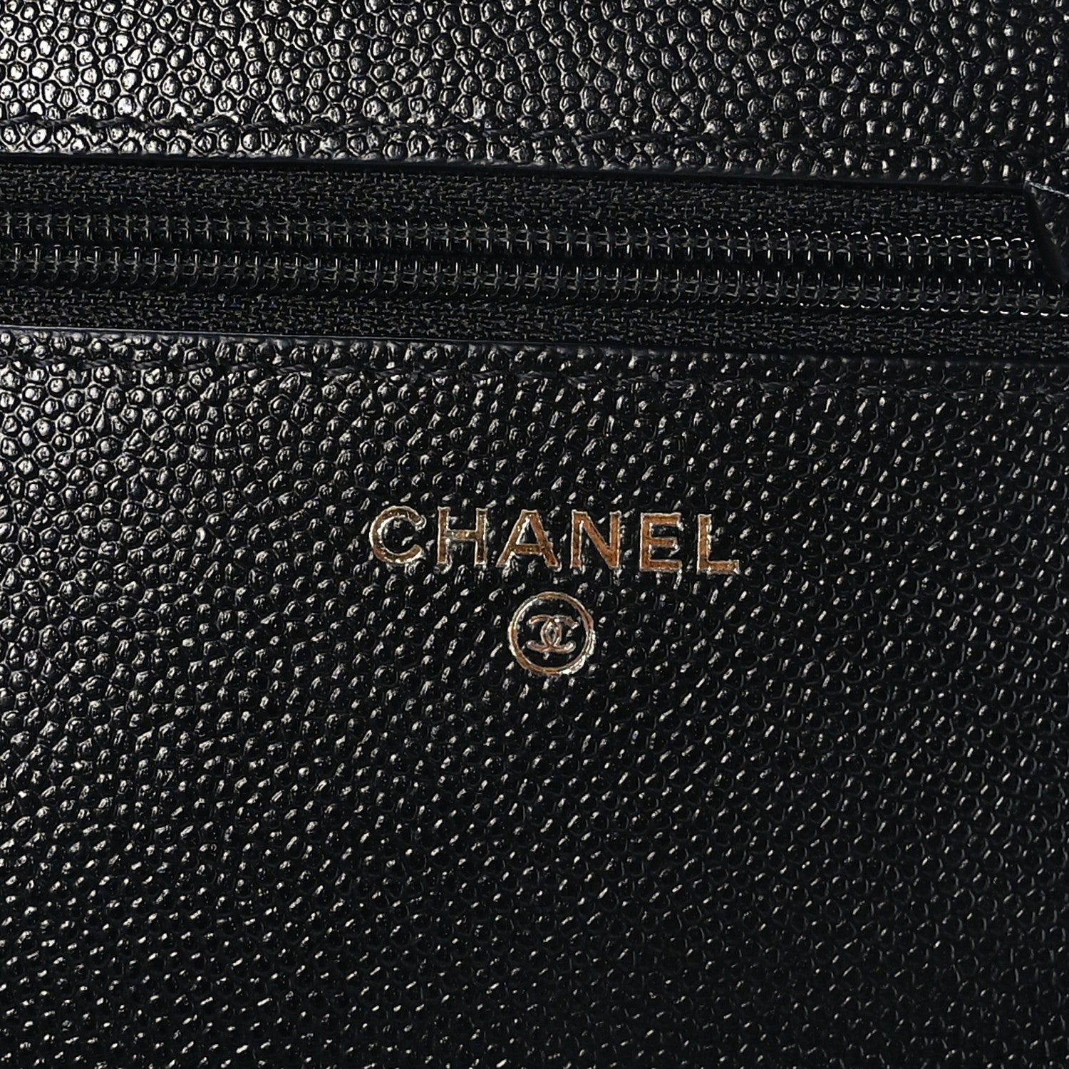 Chanel Caviar Quilted Golden Class Wallet On Chain WOC Black 7 of 10