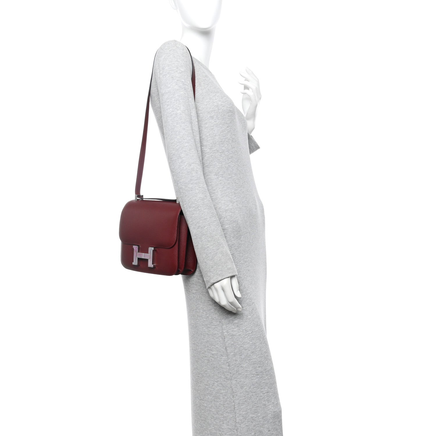 Hermes Grained Monsieur Optique Enamel Constance 24 Rouge H 2 of 13