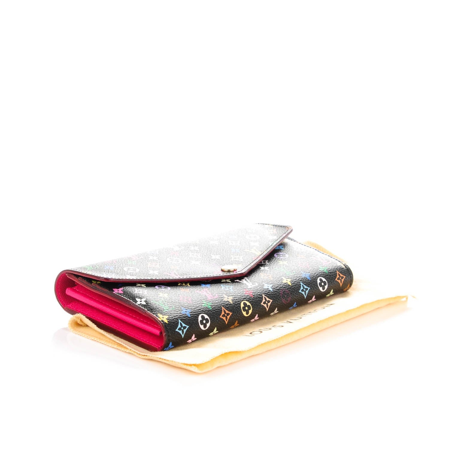 Louis Vuitton Monogram Multicolor Sarah Wallet NM Black Grenade 4 of 7