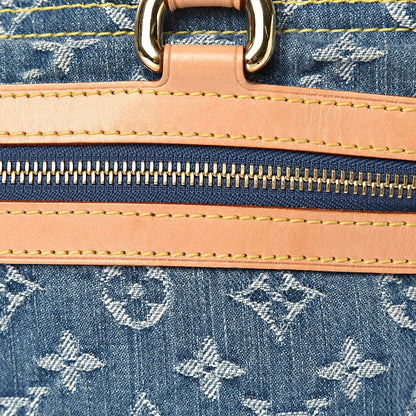 Louis Vuitton Monogram Denim Sac Plat Blue 10 of 12