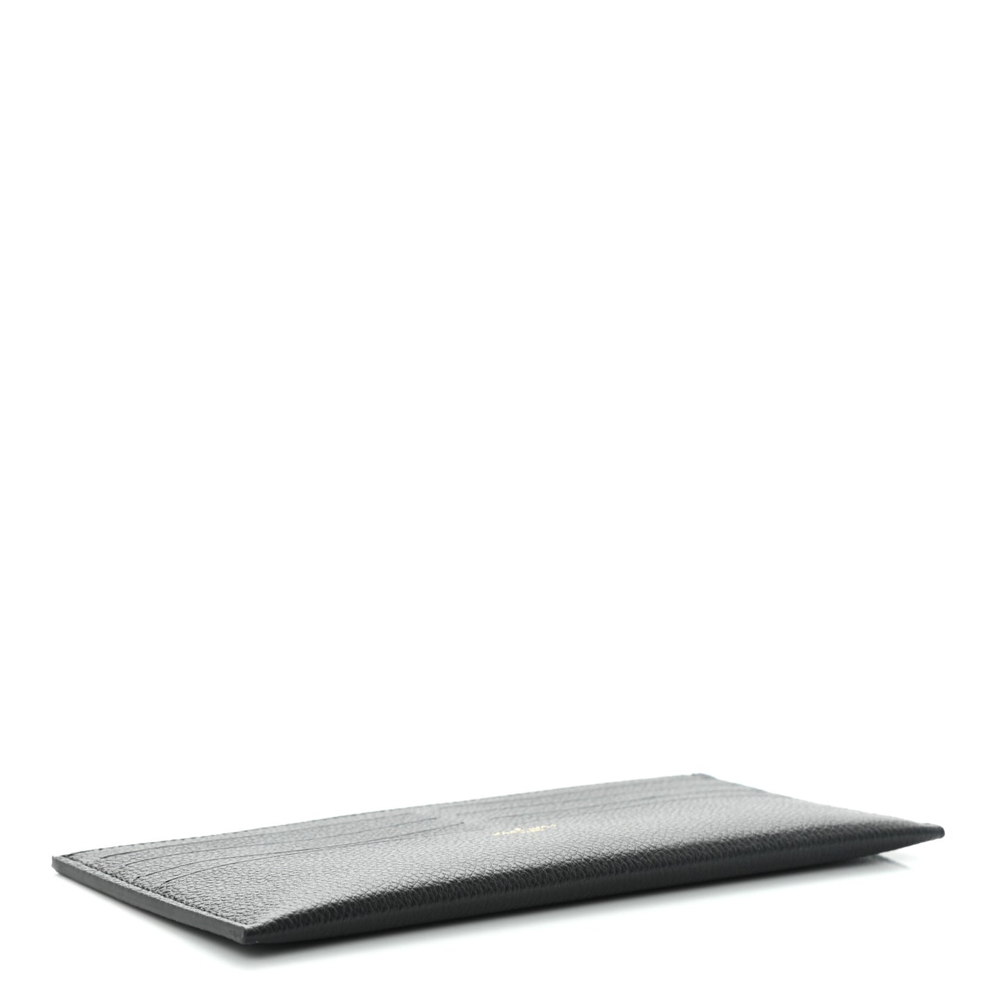 Calfskin Felicie Chain Wallet Card Holder Insert Black