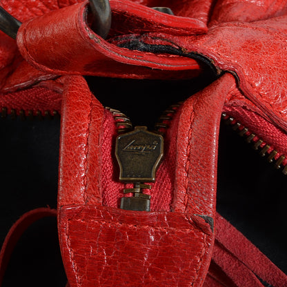 Balenciaga Chevre Classic Hardware Day Hobo Rouge Vermillon 9 of 12