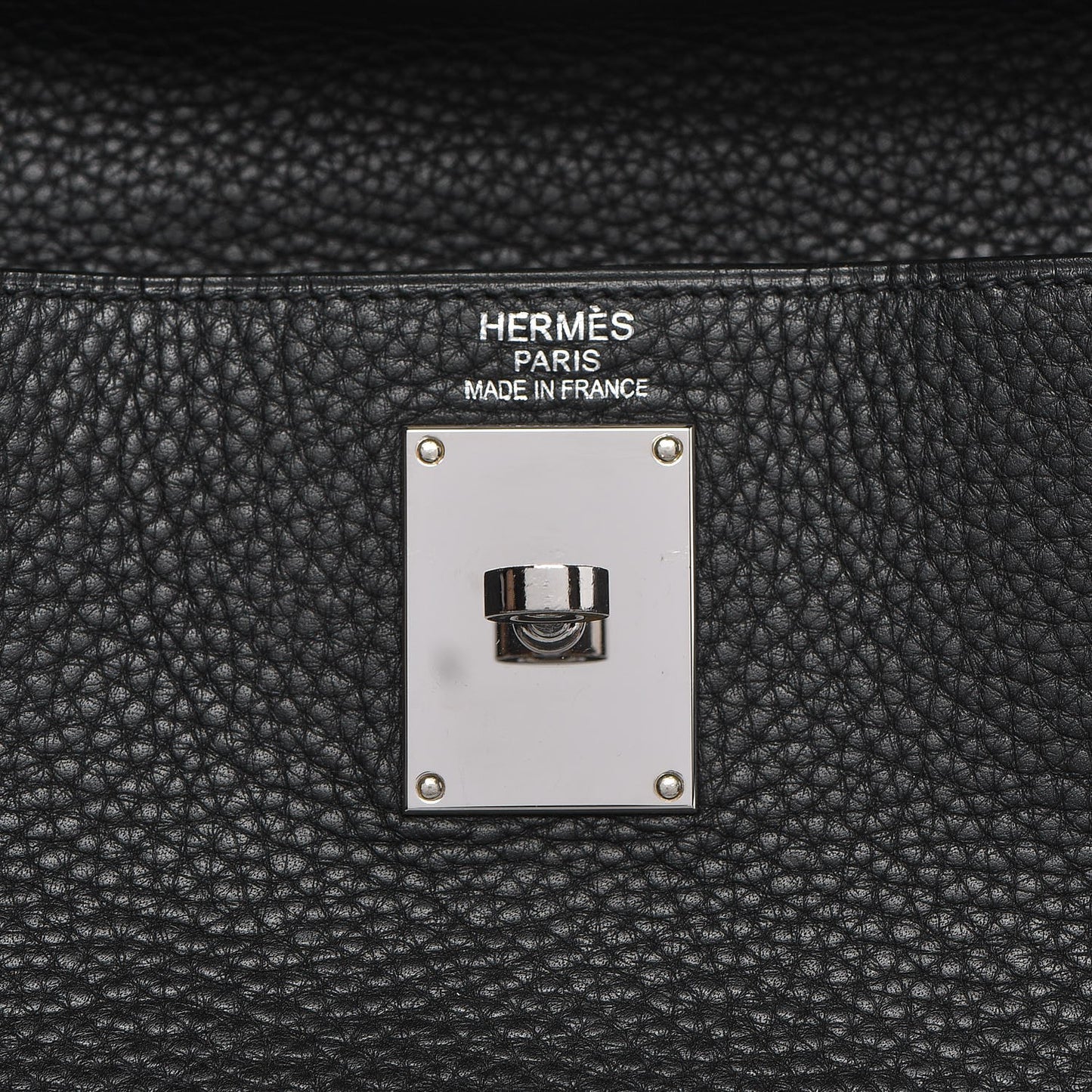 Taurillon Clemence Shoulder Kelly 40 Black