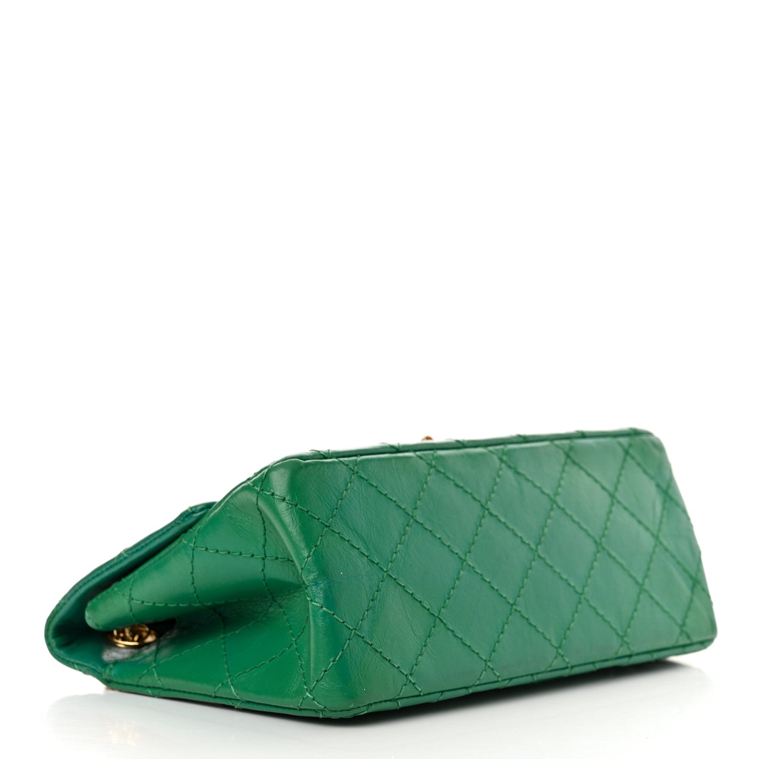 Chanel Aged Calfskin Quilted 2.55 Reissue Mini Flap Green 4 of 10
