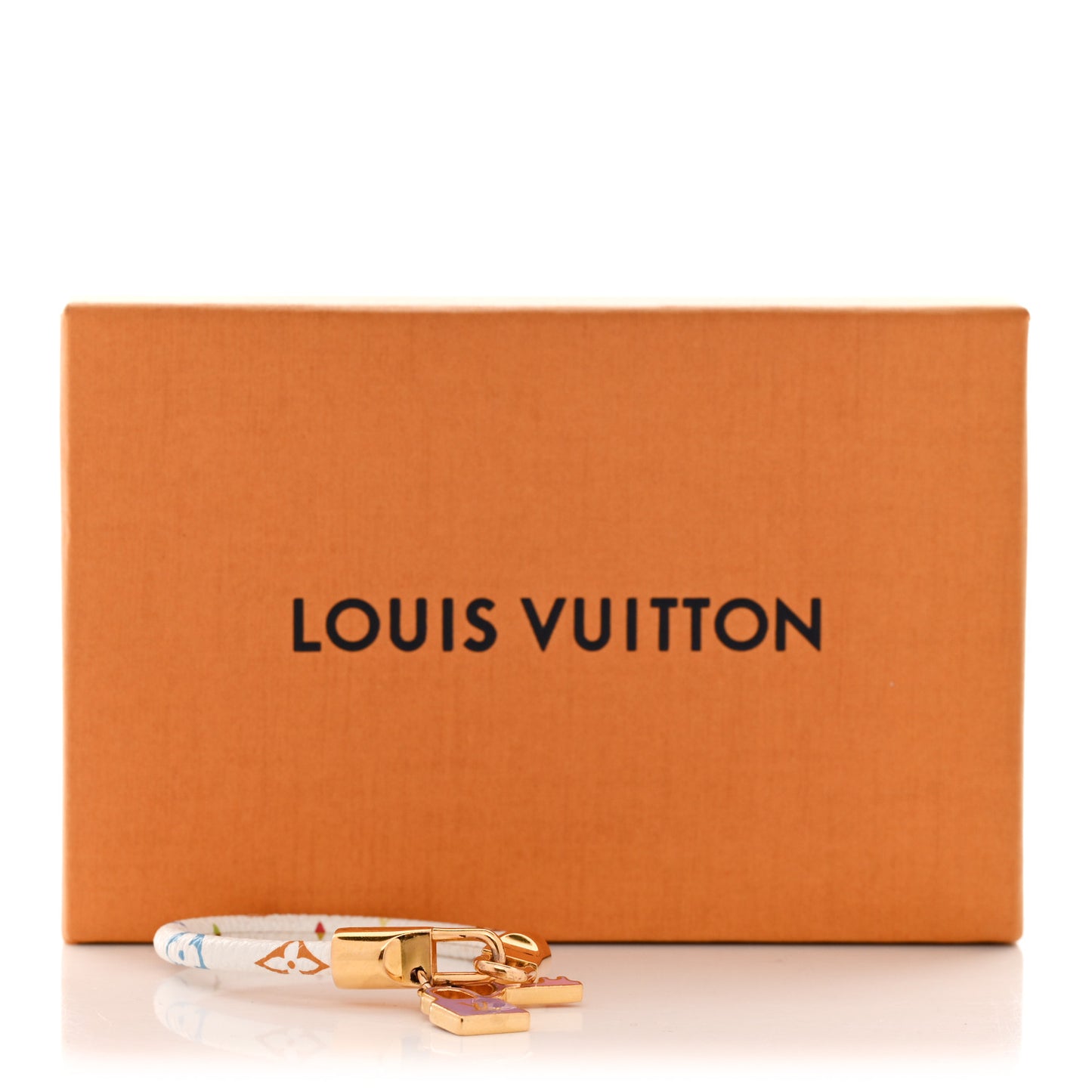 Monogram Multicolor Luck It Bracelet 17 White