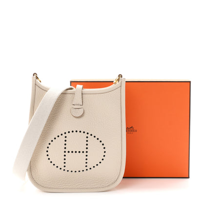 Hermes Taurillon Clemence Evelyne TPM Craie 10 of 10