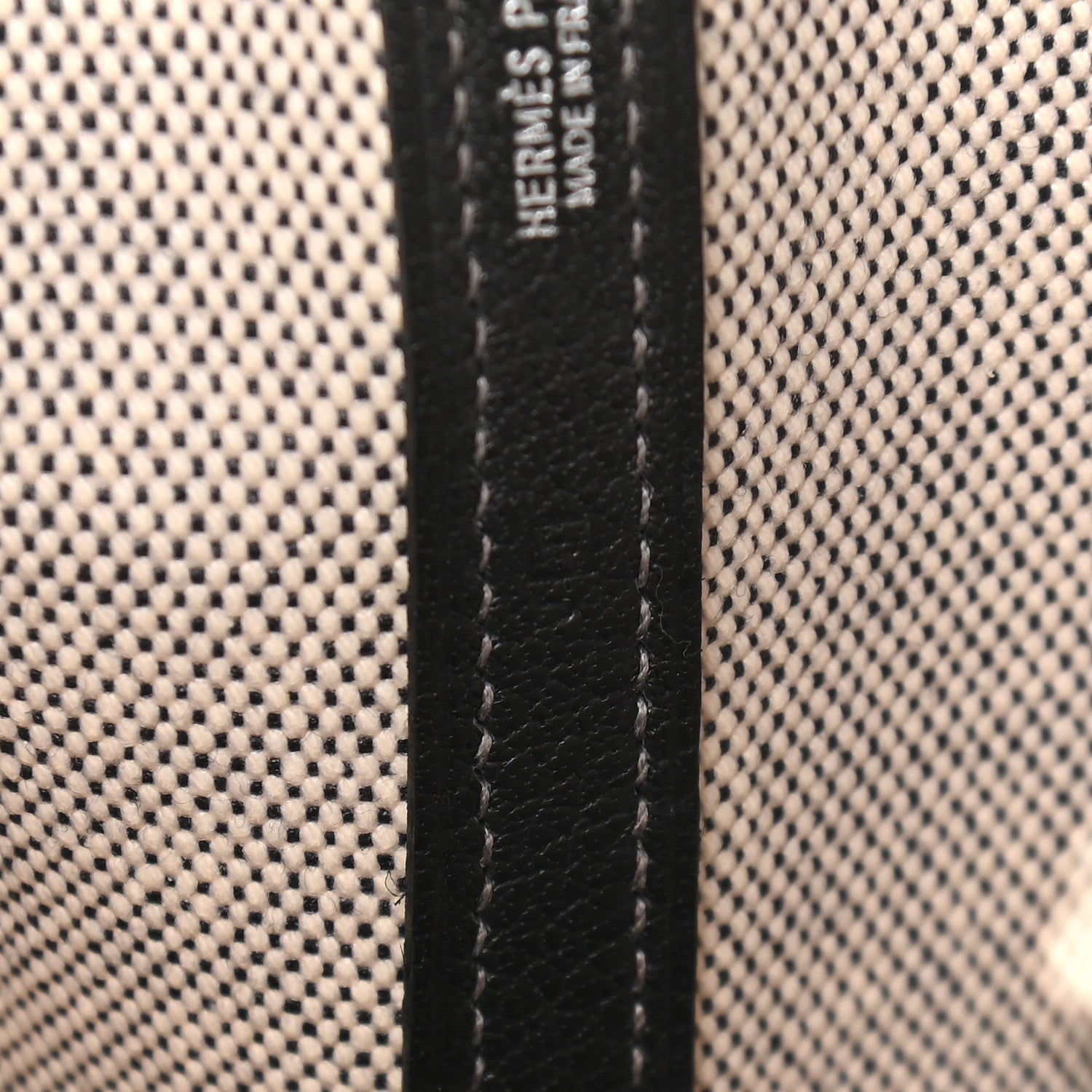Hermes Twill D H Negonda Garden Party 30 TPM Ecru Black 7 of 9