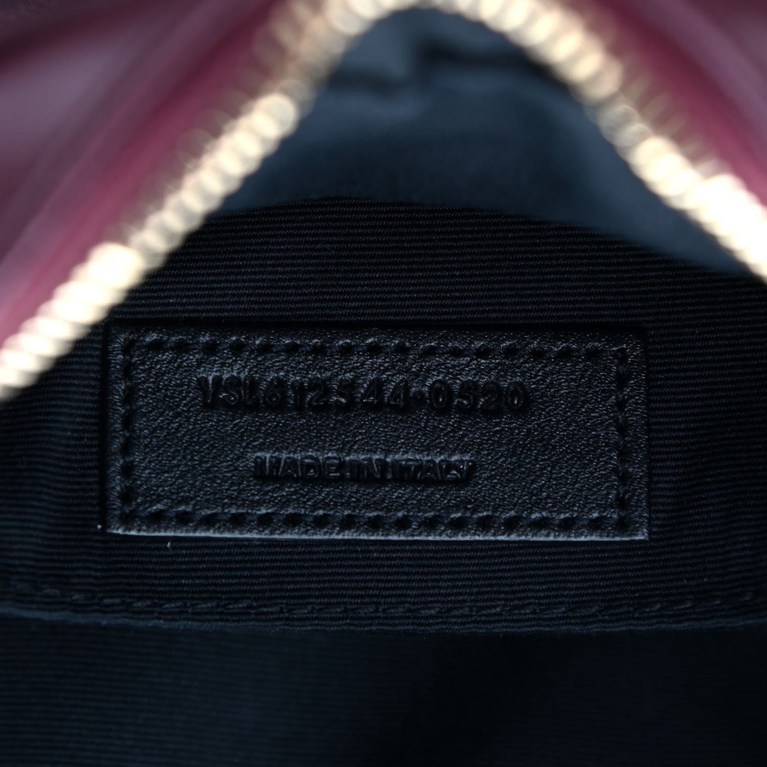 Saint Laurent Calfskin Matelasse Monogram Lou Camera Bag Dark Legion Red 7 of 9