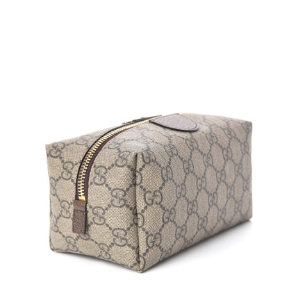 Gucci Soft GG Supreme Monogram Calfskin Medium Ophidia Cosmetic Case Beige Ebony New Acero 2 of 9