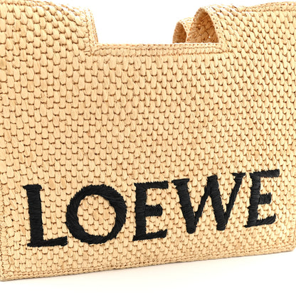 Loewe Raffia Paula's Ibiza Small Font Tote Natural Tan 5 of 9