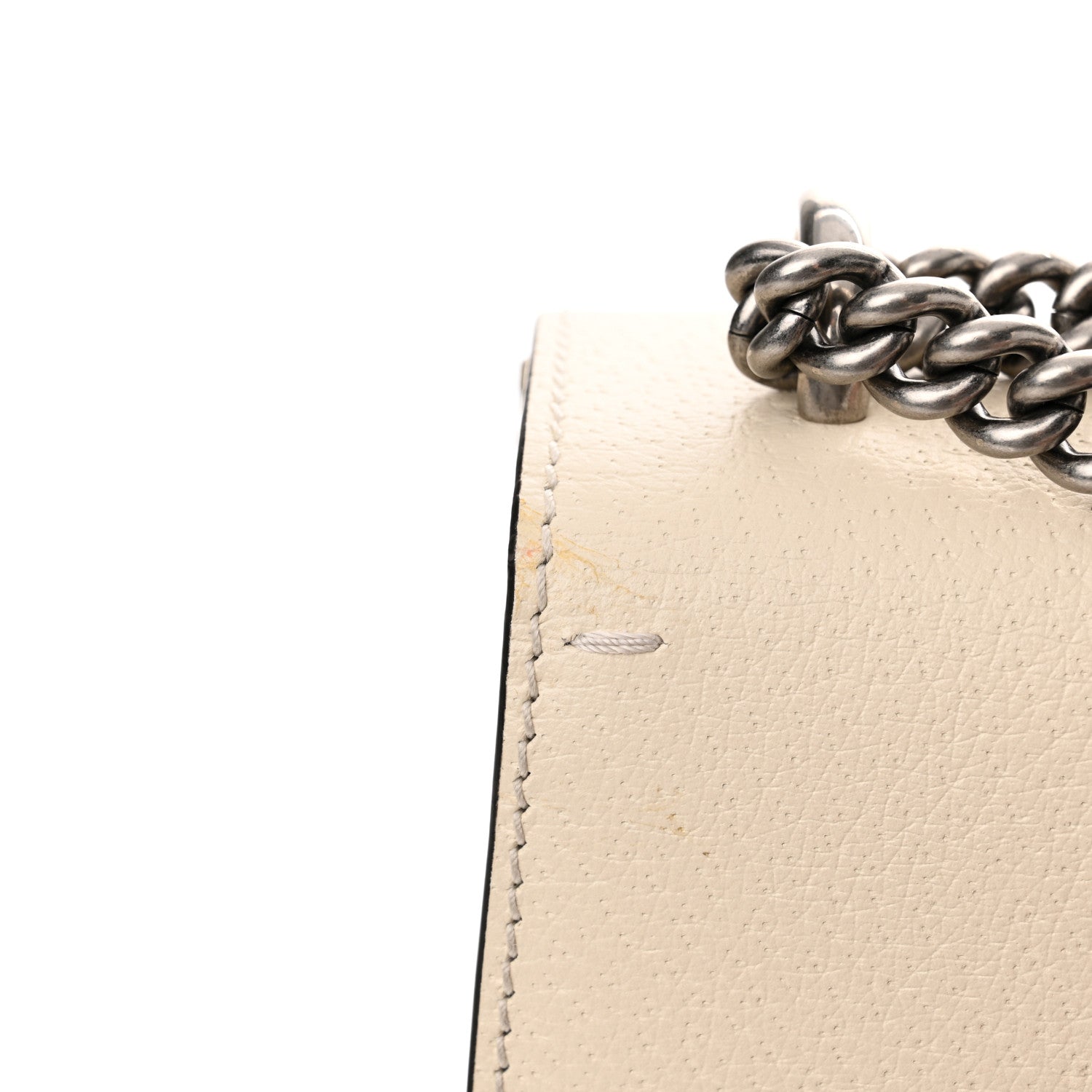 Gucci Textured Calfskin Crystal Small Dionysus Shoulder Bag Mystic White 12 of 14