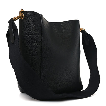 Celine Soft Grained Calfskin Small Sangle Bucket Bag Black 5 of 17