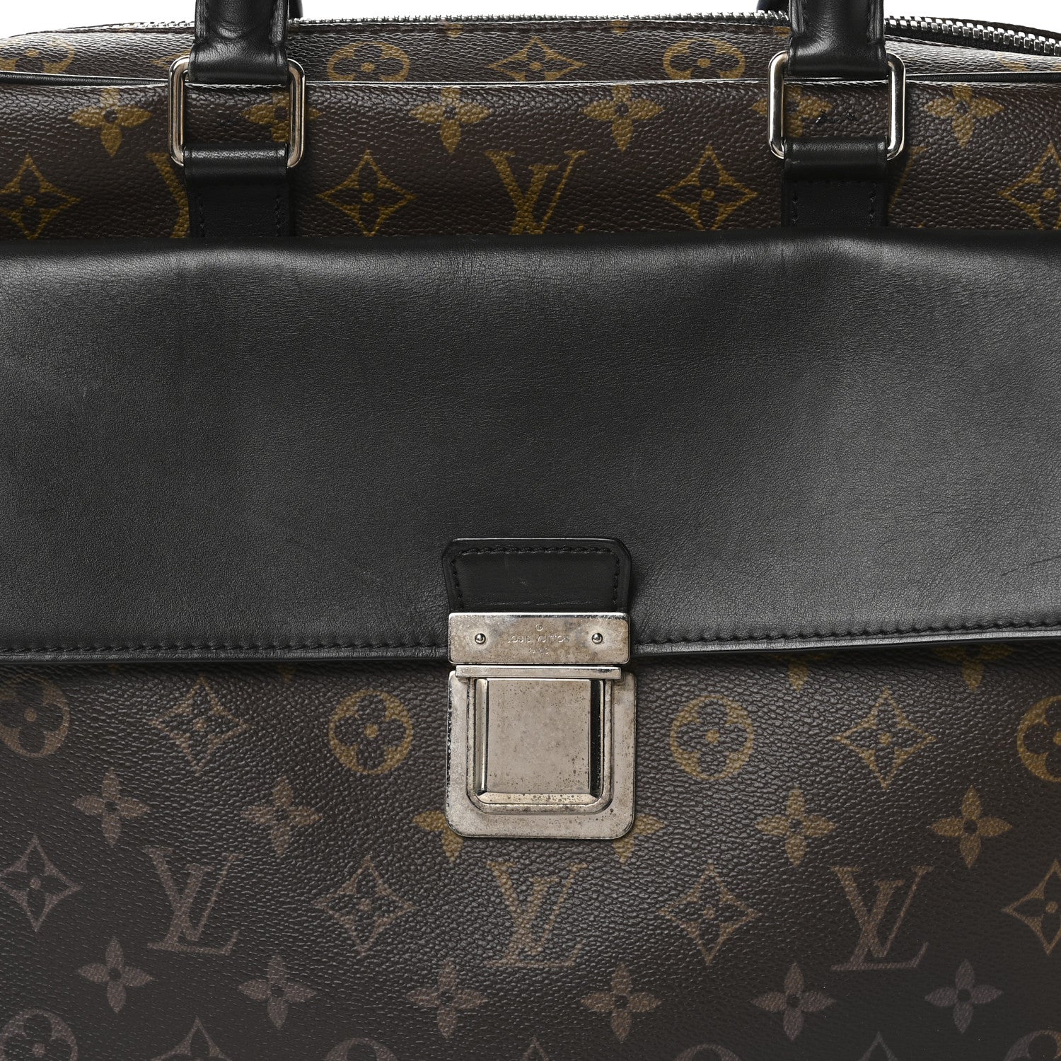 Louis Vuitton Monogram Macassar Soft Briefcase 8 of 13