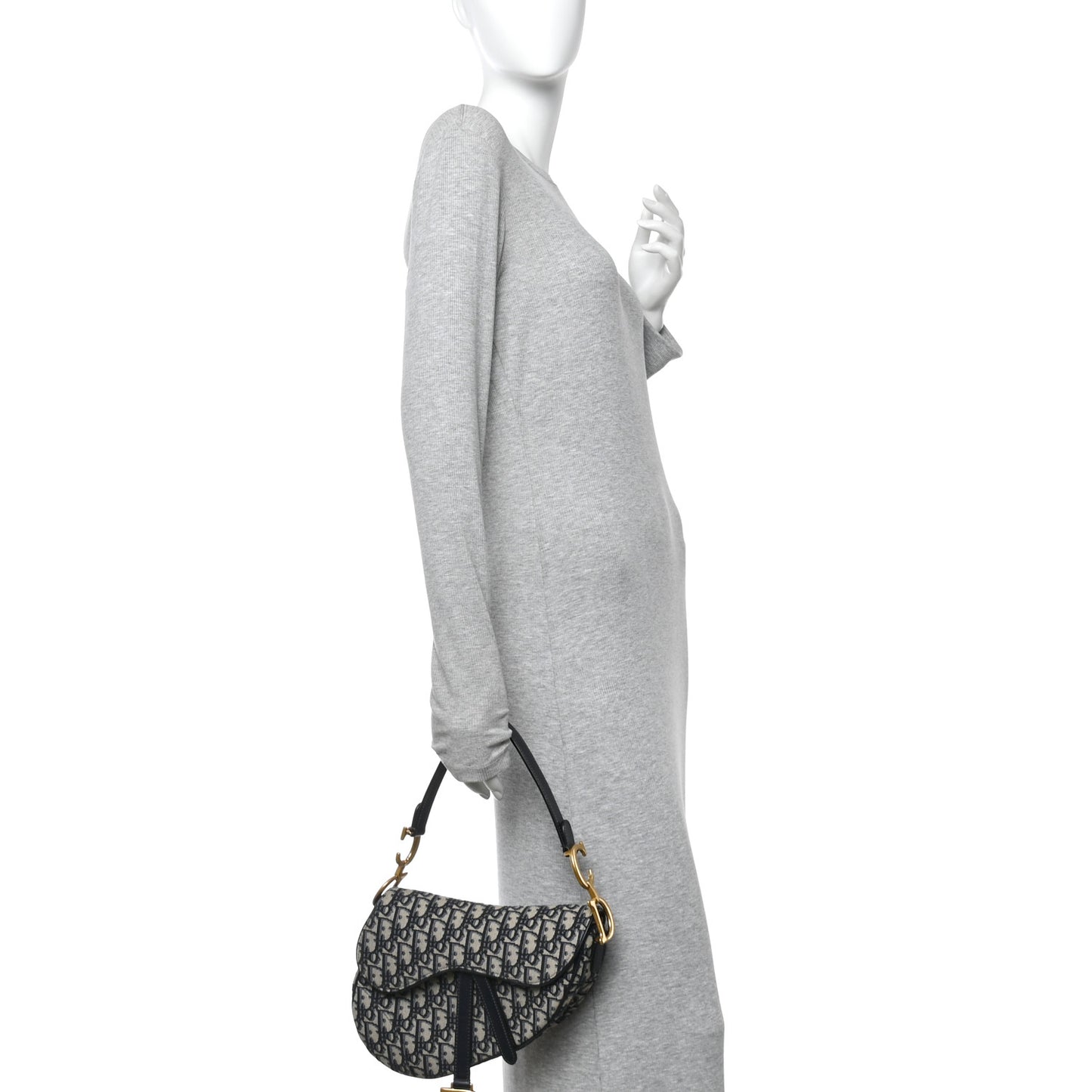 Oblique Saddle Bag Blue