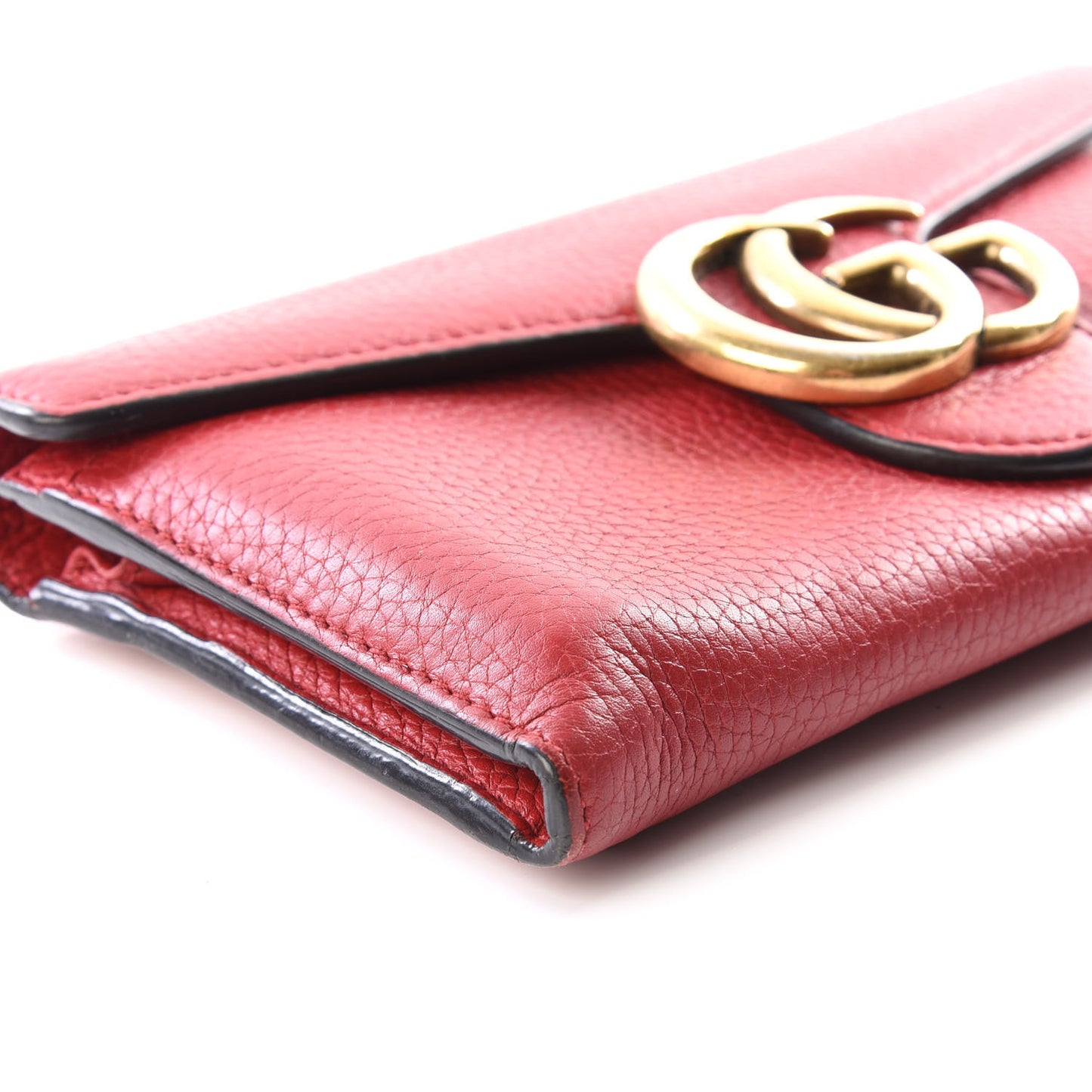Cellarius Calfskin GG Marmont Continental Wallet Hibiscus Red