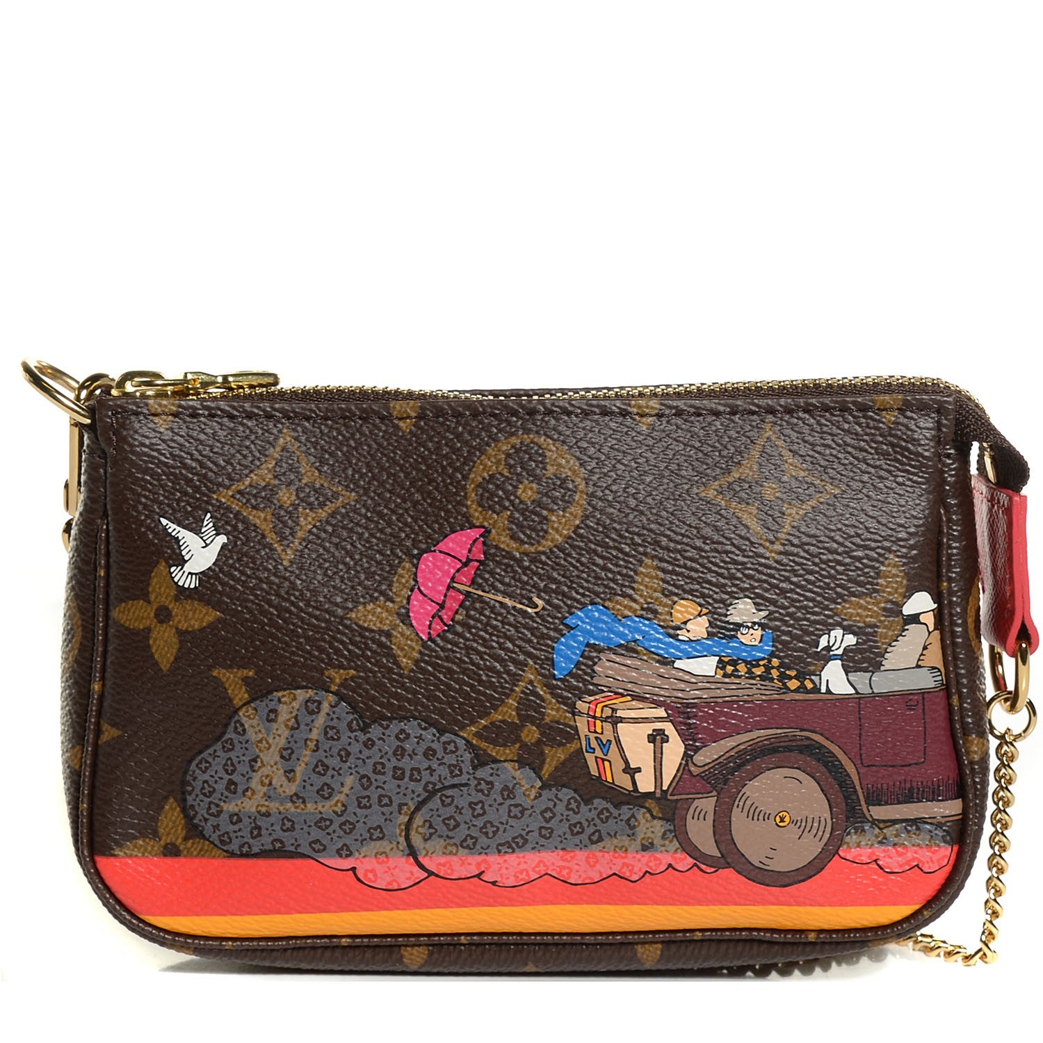 Louis Vuitton Monogram 2015 Christmas Animation Mini Pochette Accessories 1 of 8