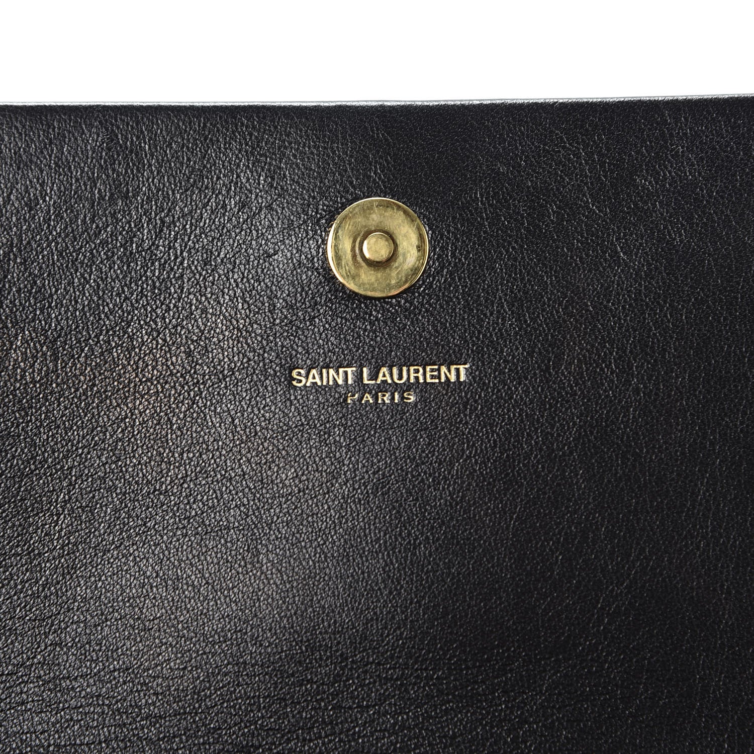 Saint Laurent Velvet Classic Monogram Tassel Clutch Black 7 of 10