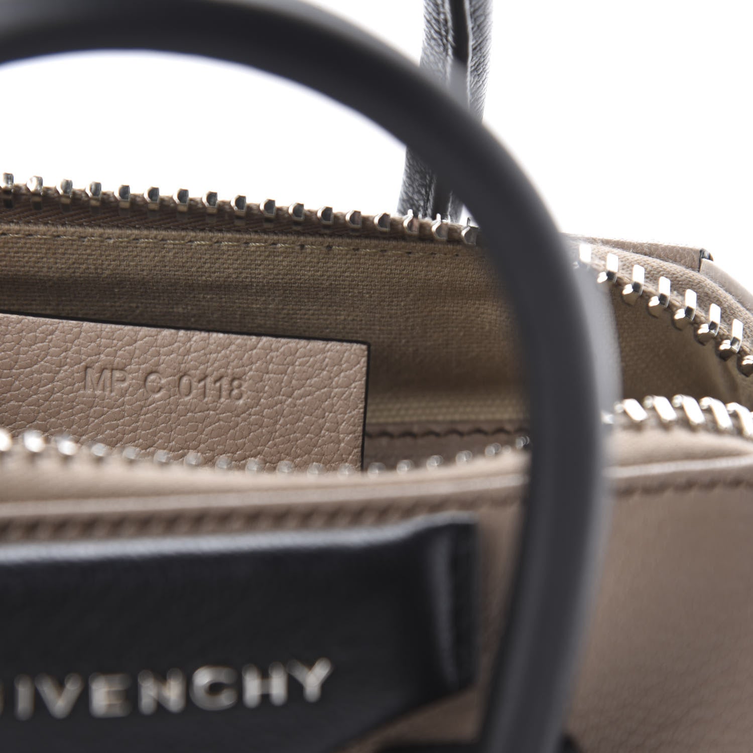 Givenchy Sugar Goatskin Mini Tri-Color Antigona Linen 9 of 10