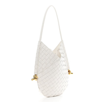 Bottega Veneta Nappa Intrecciato Small Solstice Hobo White 4 of 13