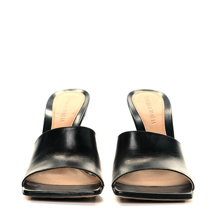 Bottega Veneta Lambskin Stretch Mule Sandals 38.5 Black 2 of 8