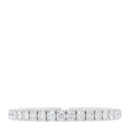 Cartier 18K White Gold Diamond 2mm Etincelle de Cartier Wedding Band Ring 49 4.75 1 of 5