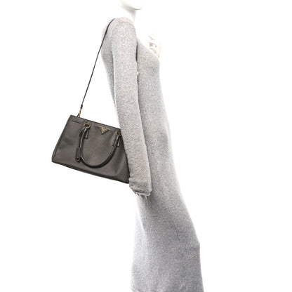 Prada Saffiano Lux Medium Tote Grafite 2 of 10