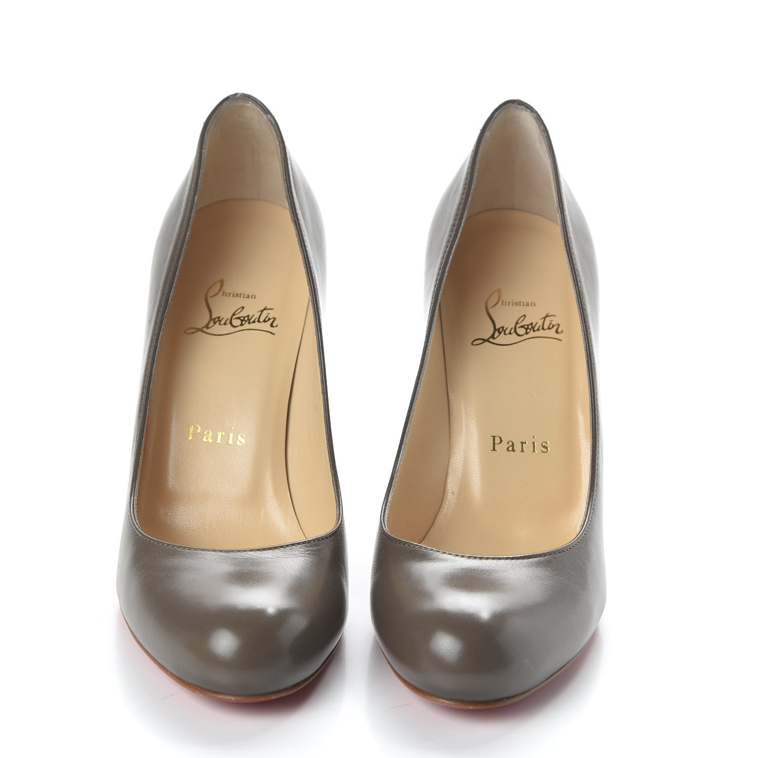 Christian Louboutin Kid Simple 100 Pumps 36.5 Mastic 2 of 8