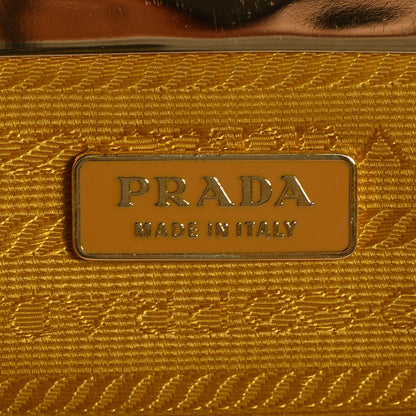 Prada Ostrich Frame Coin Purse Soleil 8 of 9