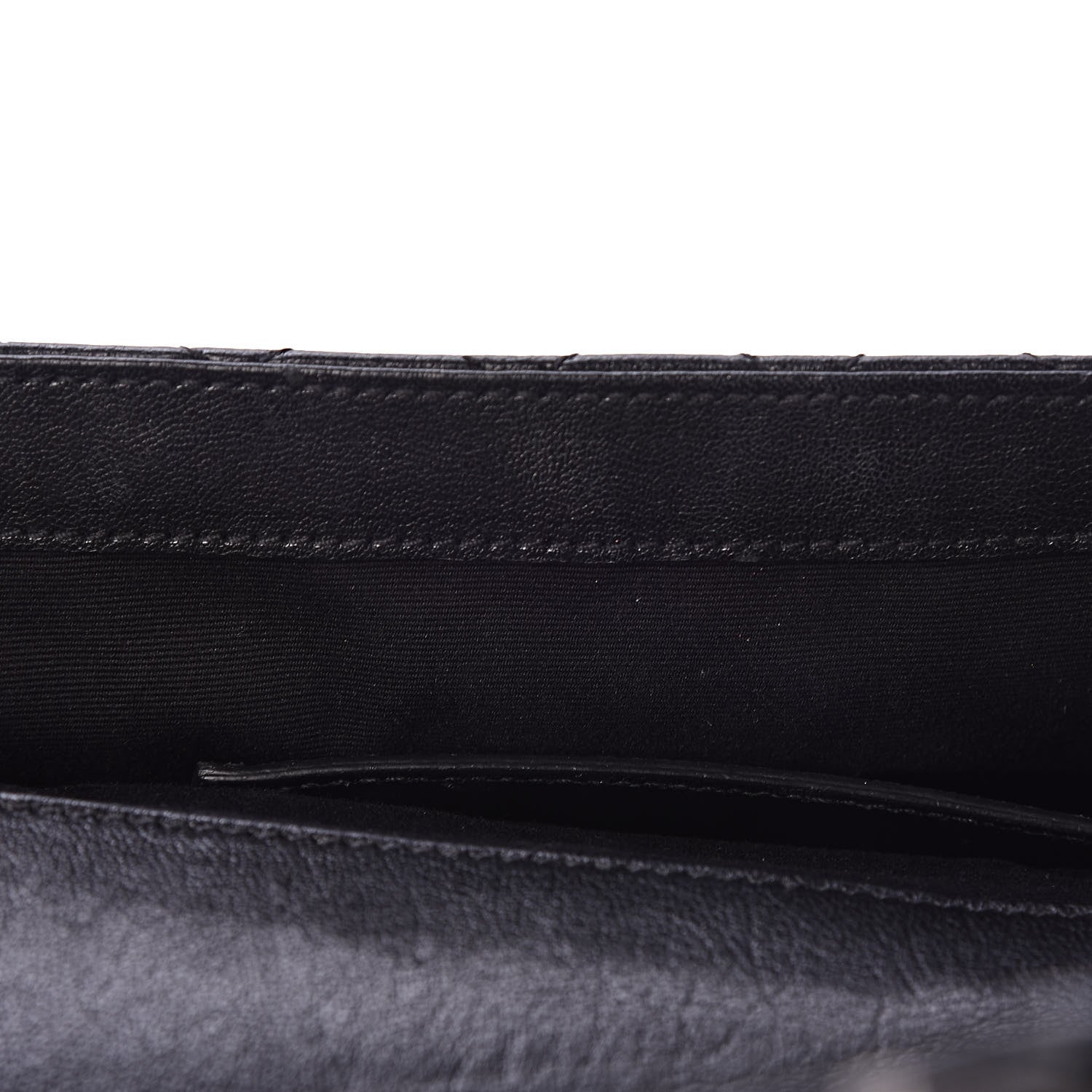 Saint Laurent Sheepskin Tri-Quilt Monogram Medium College Bag Black 9 of 15