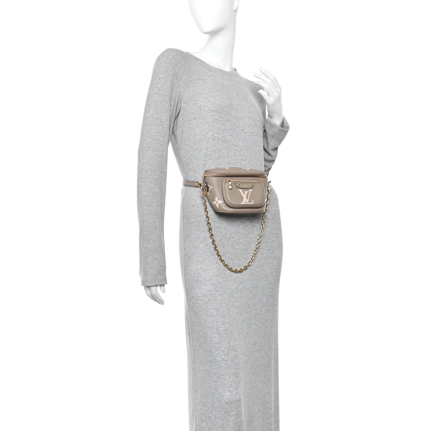 Louis Vuitton Empreinte Mini Bumbag Tourterelle Cream 2 of 10