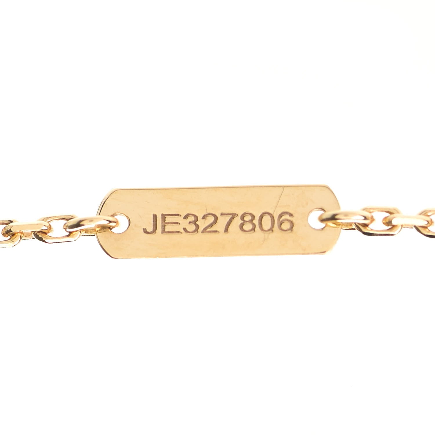 Van Cleef & Arpels 18K Yellow Gold Mother of Pearl Vintage Alhambra Pendant Necklace 4 of 6