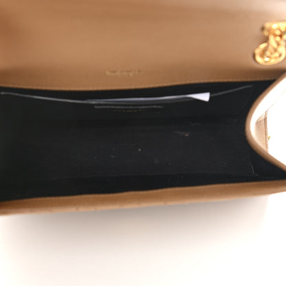 Saint Laurent Grain De Poudre Textured Mixed Matelasse Medium Triquilt Monogram Satchel Dark Beige 5 of 11